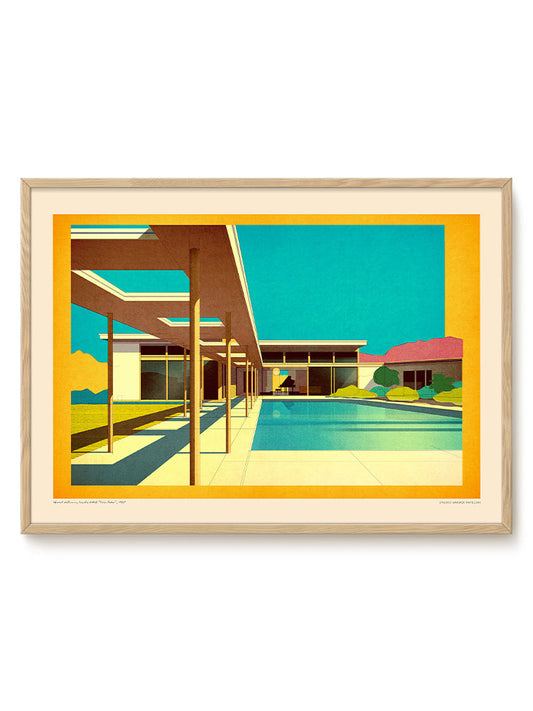 Sander Patelski - E. Stewart Williams “Twin Palms” – modern wall art print, Falcozi Studio
