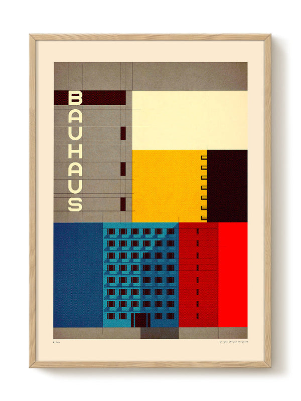 Bauhaus art print – Sander Patelski - Bauhaus, modern geometric wall decor