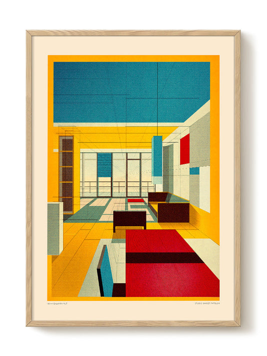Sander Patelski - Interior Composition No.3 – modern wall art print, Falcozi Studio