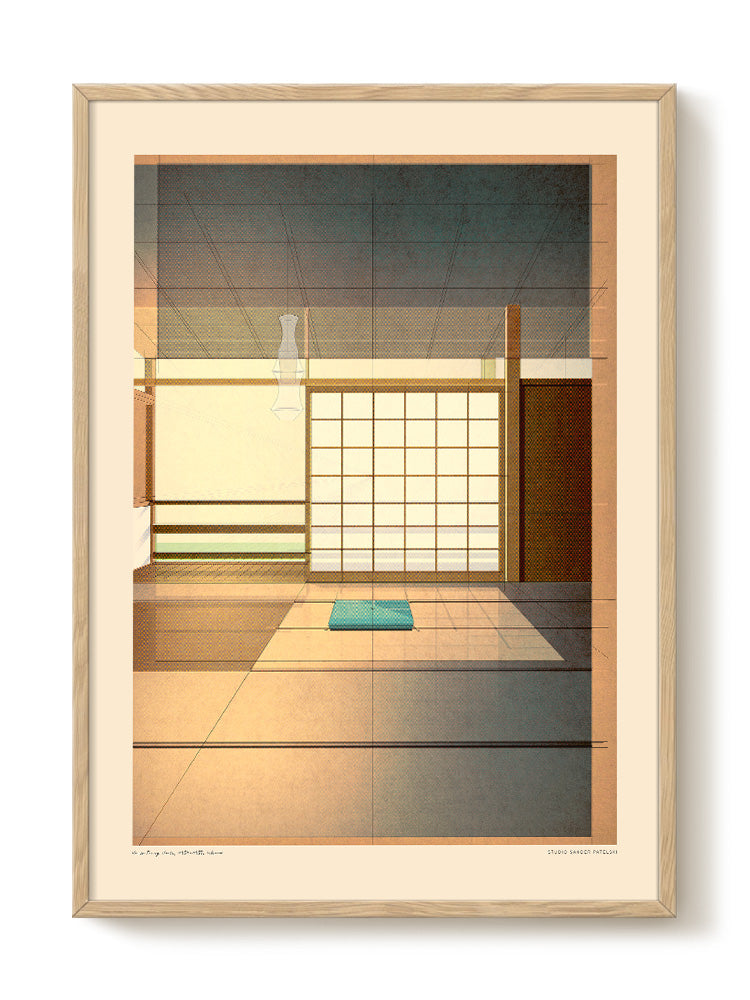 Sander Patelski - Kenzo Tange House 1951-1953 – modern wall art print, Falcozi Studio