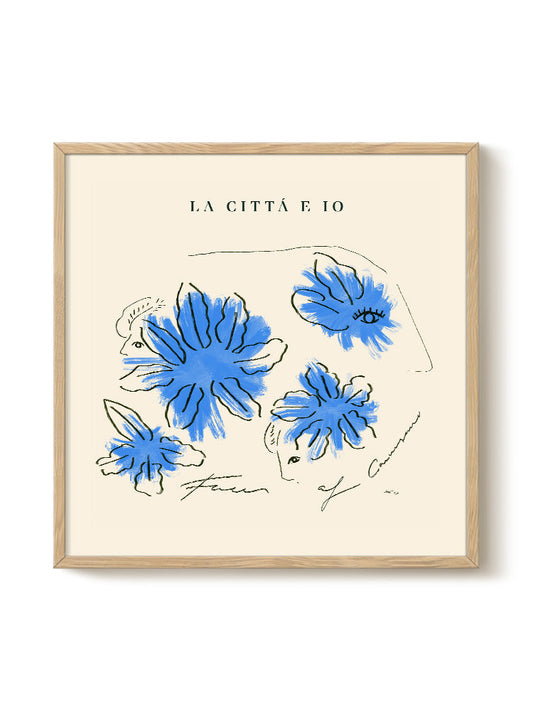 Das Rotes Rabbit - La Cittá EIo – modern wall art print, Falcozi Studio