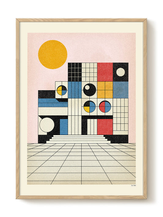 Bauhaus art print – Rosi Feist - Bauhaus, modern geometric wall decor
