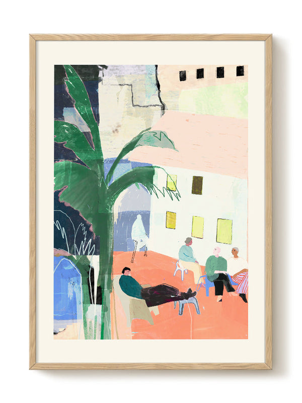 Wünsch & Stömer - Neighbors – modern wall art print, Falcozi Studio