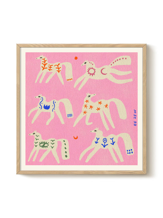Abstract Birds Print – modern animal wall art, unique design