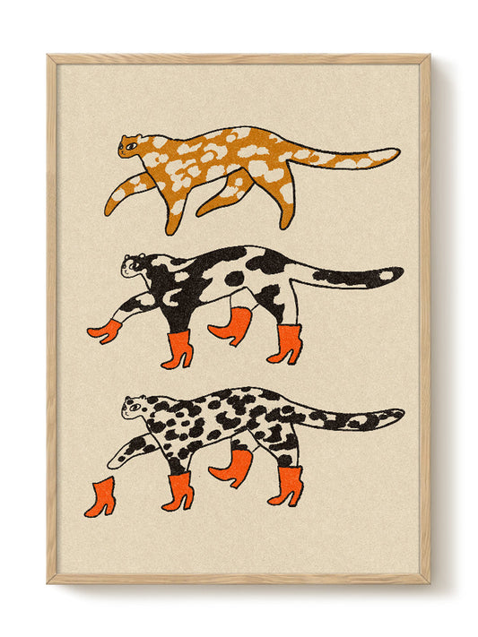 Abstract Birds Print – modern animal wall art, unique design