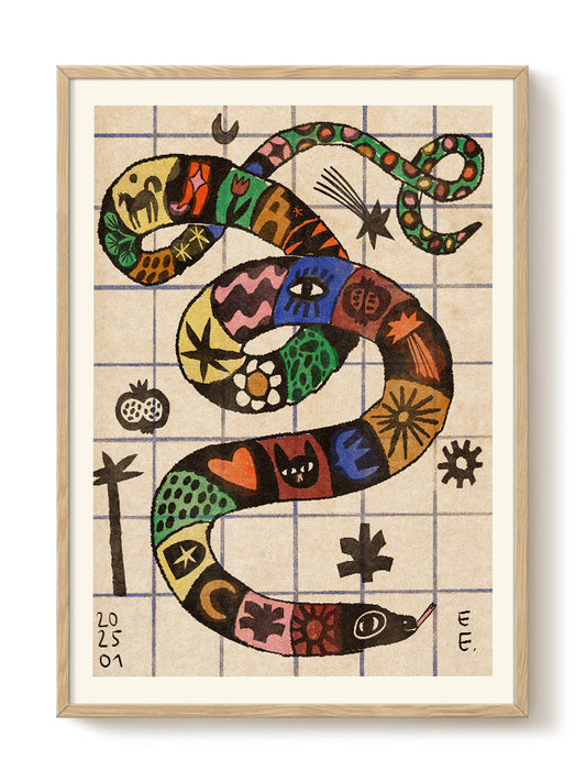 Abstract Birds Print – modern animal wall art, unique design
