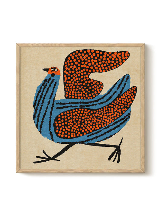 Abstract Birds Print – modern animal wall art, unique design