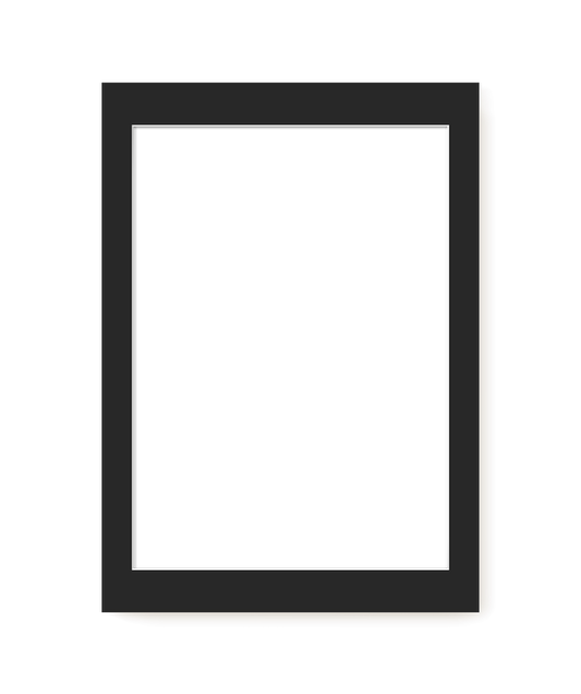 Black Mat Board – modern wall art print, Falcozi Studio