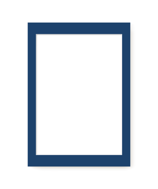 Blue Mat Board – modern wall art print, Falcozi Studio