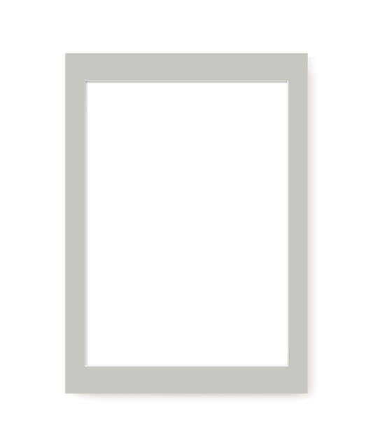 Grey Mat Board – modern wall art print, Falcozi Studio