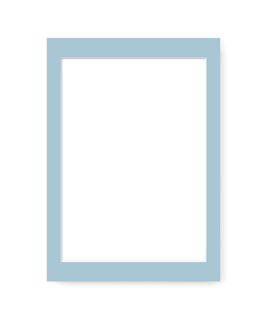 Light Blue Mat Board – modern wall art print, Falcozi Studio