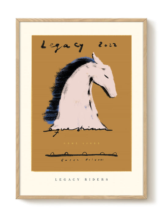 Das Rotes Rabbit - Legacy Riders – modern wall art print, Falcozi Studio