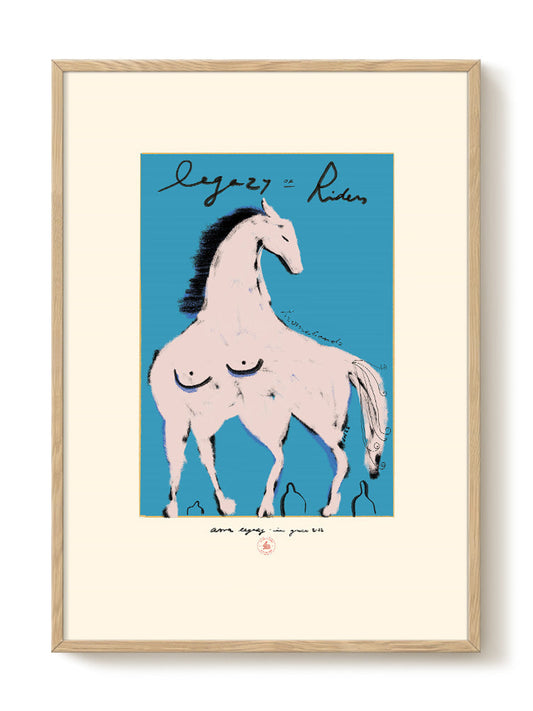 Das Rotes Rabbit - Legacy Riders II – modern wall art print, Falcozi Studio