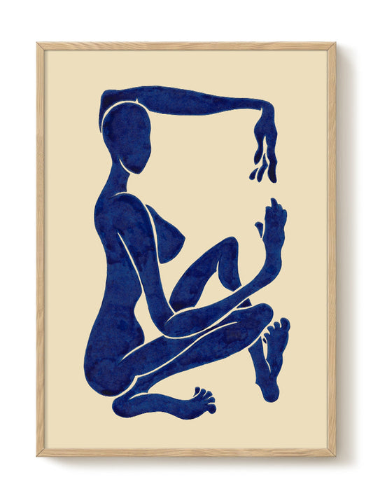 Javier - Boxed in Blue – modern wall art print, Falcozi Studio