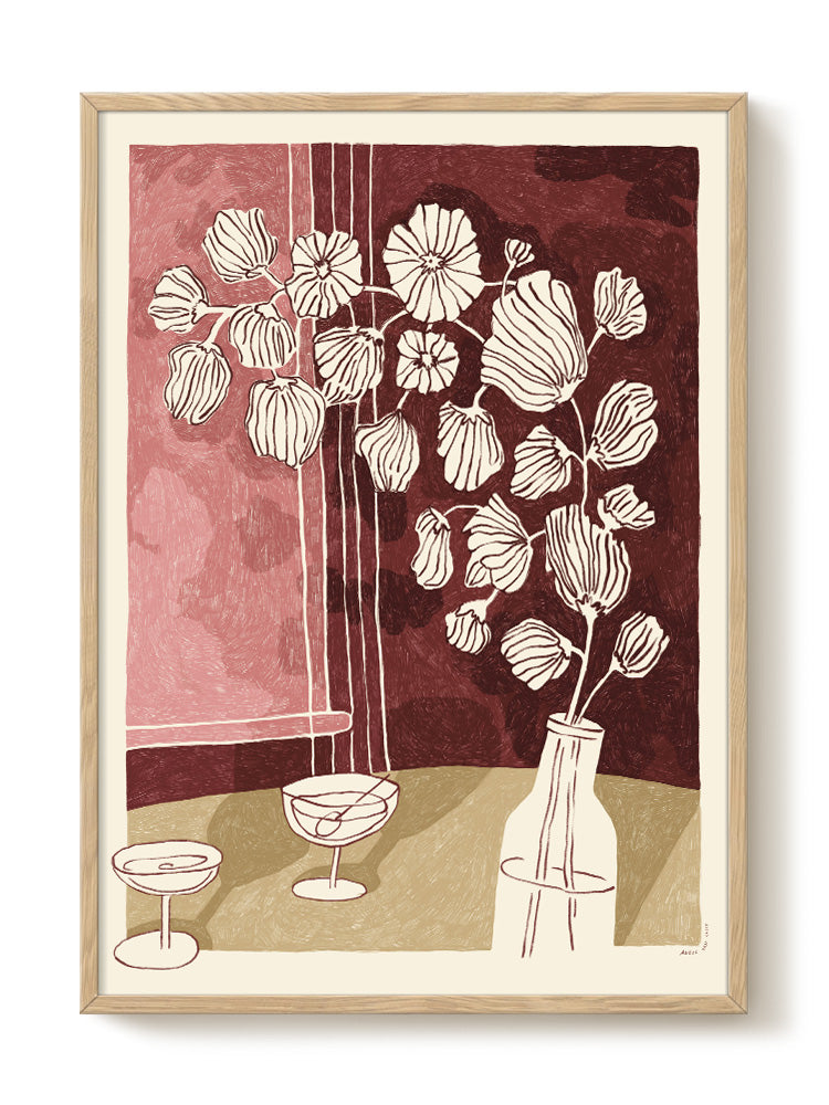 Anouk - Jazz & Flowers – modern wall art print, Falcozi Studio