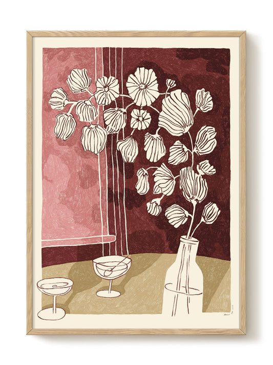 Anouk - Jazz & Flowers – modern wall art print, Falcozi Studio