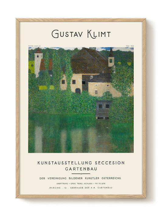 Gustav Klimt - Water Castle – modern wall art print, Falcozi Studio