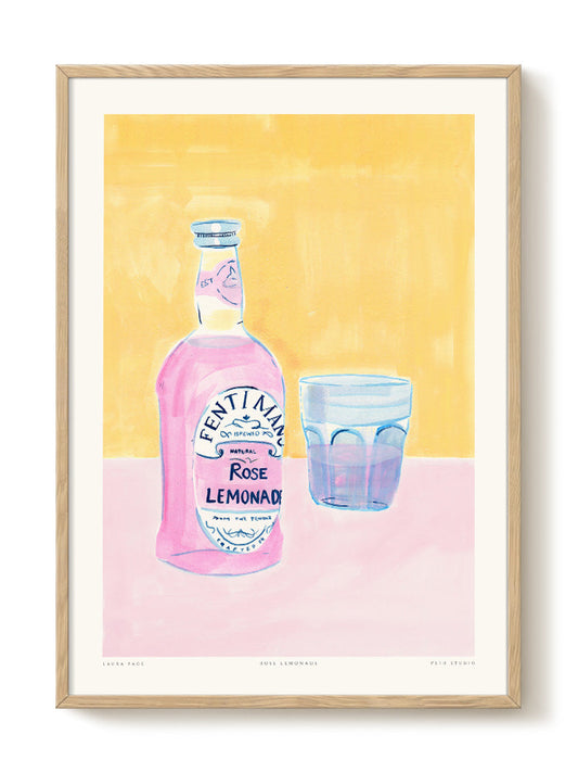 Laura - Rose Lemonade – modern wall art print, Falcozi Studio