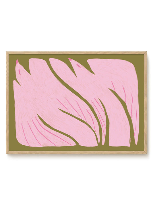 Abstract Birds Print – modern animal wall art, unique design