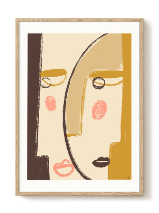 abstract portrait portrait Poster