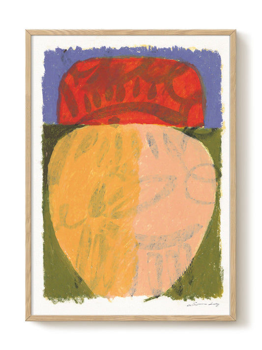 abstract portrait portrait pastel Poster