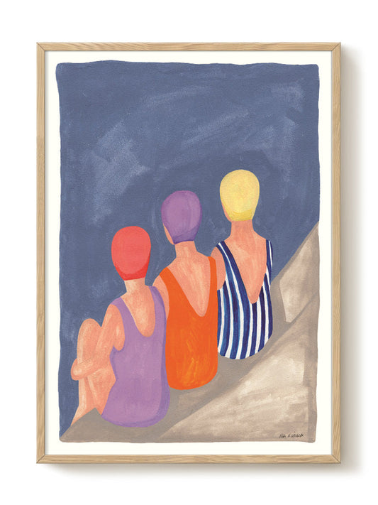 Iga Kosicka - Swimmers – modern wall art print, Falcozi Studio