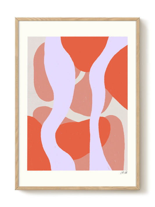Abstract Birds Print – modern animal wall art, unique design