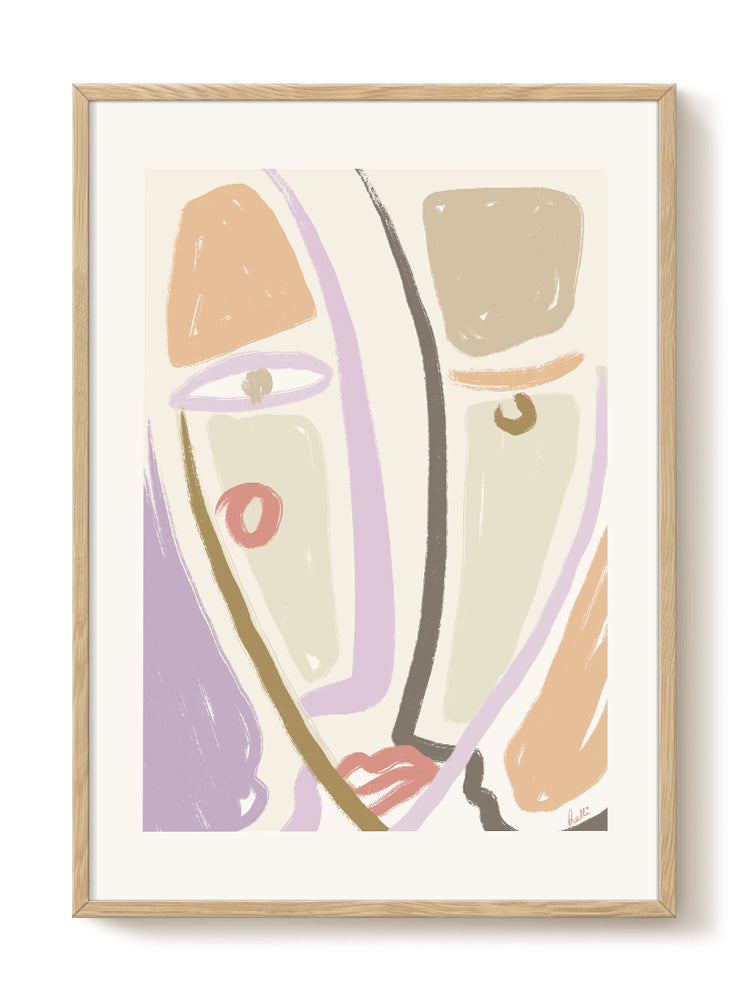 abstract portrait portrait Poster