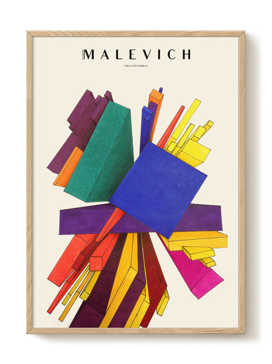 Kazimir Malevich - Perspectives – modern wall art print, Falcozi Studio