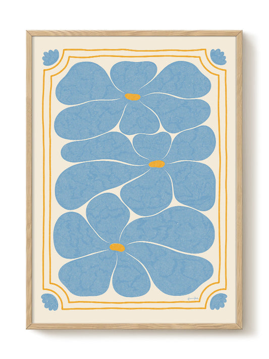 Hanna KL - Nostalgia Blue – modern wall art print, Falcozi Studio