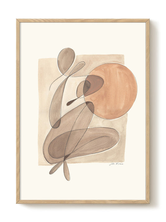 abstract portrait portrait Poster