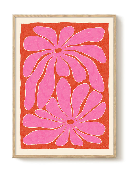 Hanna KL - Magnolia Pink – modern wall art print, Falcozi Studio