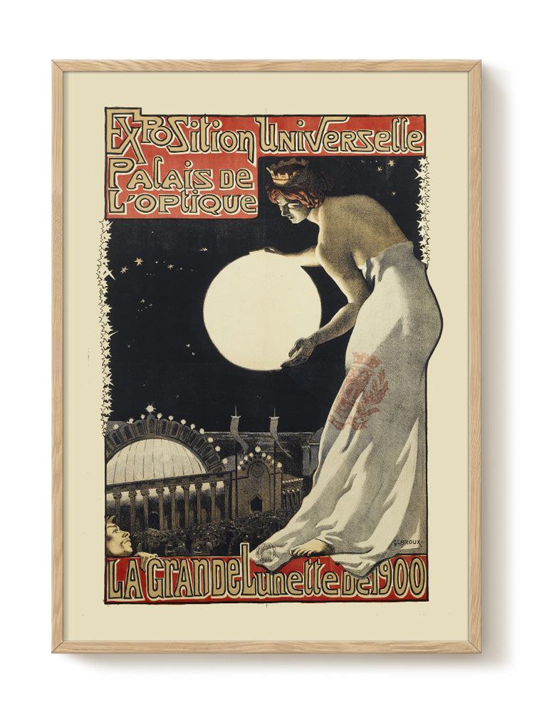 vintage bird portrait black Poster