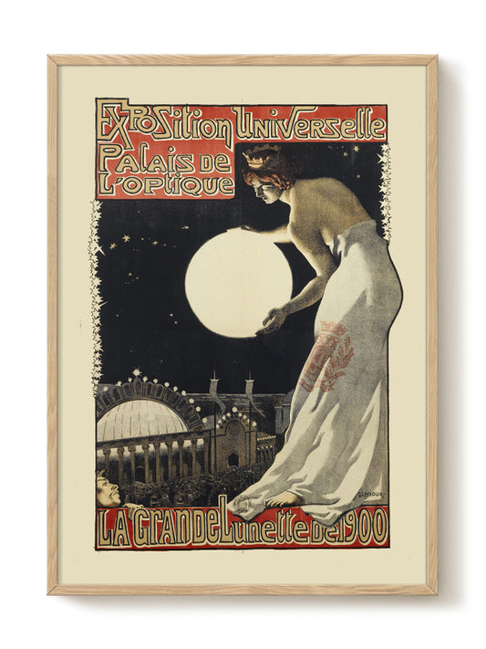 vintage bird portrait black Poster