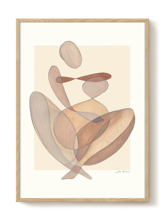 abstract portrait portrait Poster