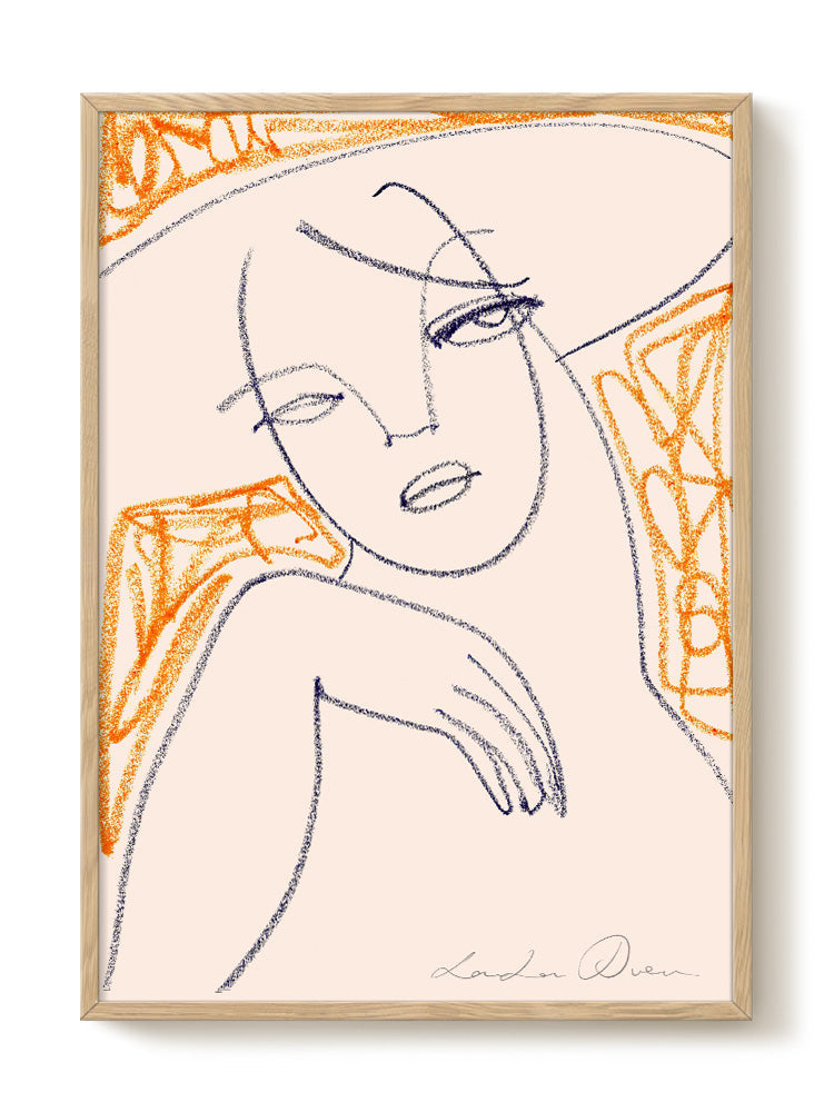 abstract portrait portrait Poster