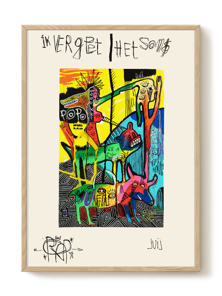 abstract portrait portrait Poster