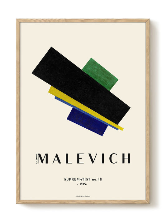 Kazimir Malevich - Suprematist no.48 – modern wall art print, Falcozi Studio