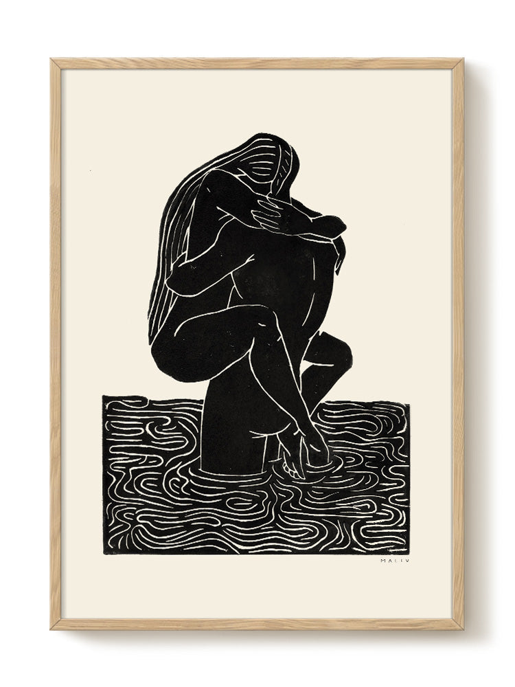 abstract portrait portrait black Poster