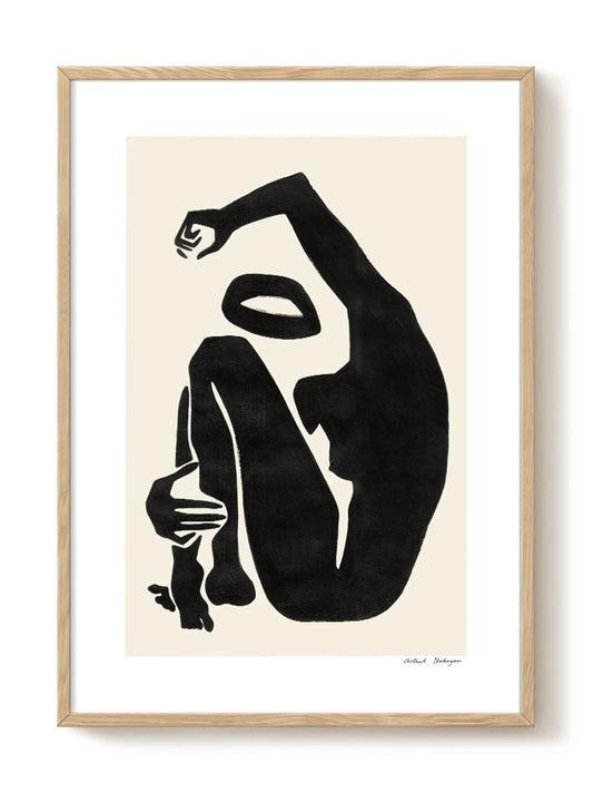 abstract portrait portrait black Poster