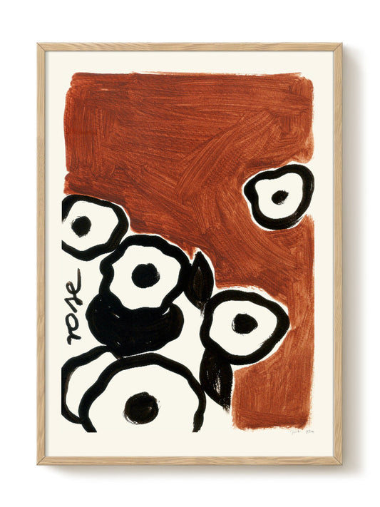 Julita Elbe - Rose – modern wall art print, Falcozi Studio