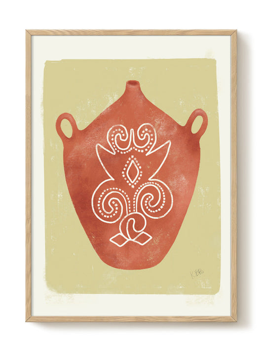 Kateryna Brovkova - Energy Source Vase – modern wall art print, Falcozi Studio