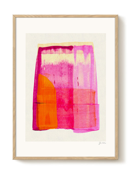 Zoe - Orange Radiance – modern wall art print, Falcozi Studio