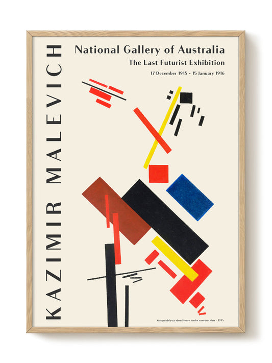 Kazimir Malevich - Futurist Exhibition – modern wall art print, Falcozi Studio