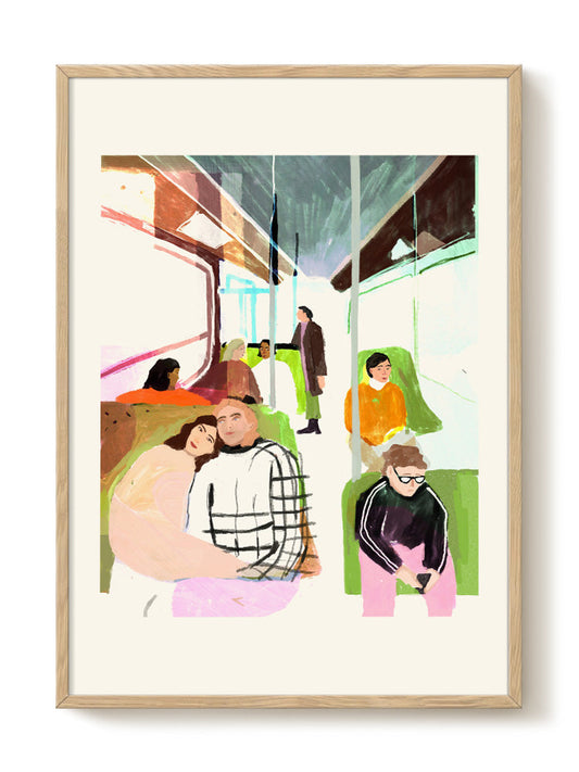 abstract portrait portrait Poster