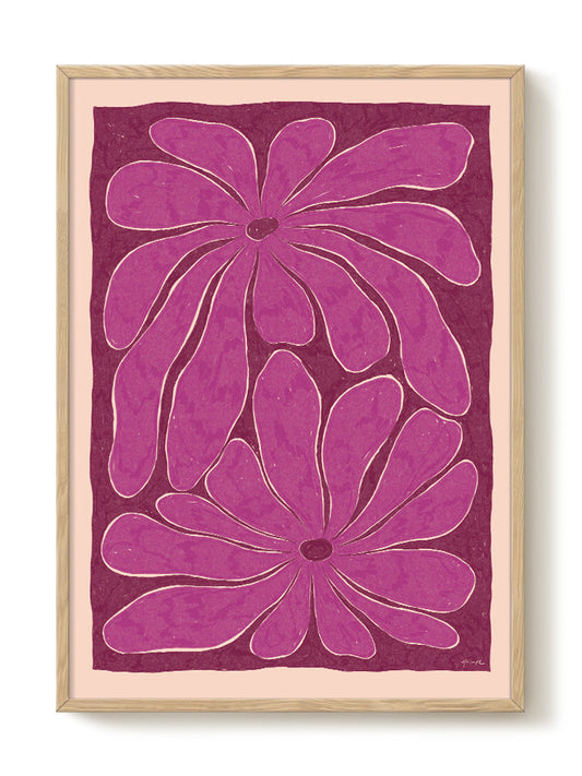 Hanna KL - Magnolia Purple – modern wall art print, Falcozi Studio