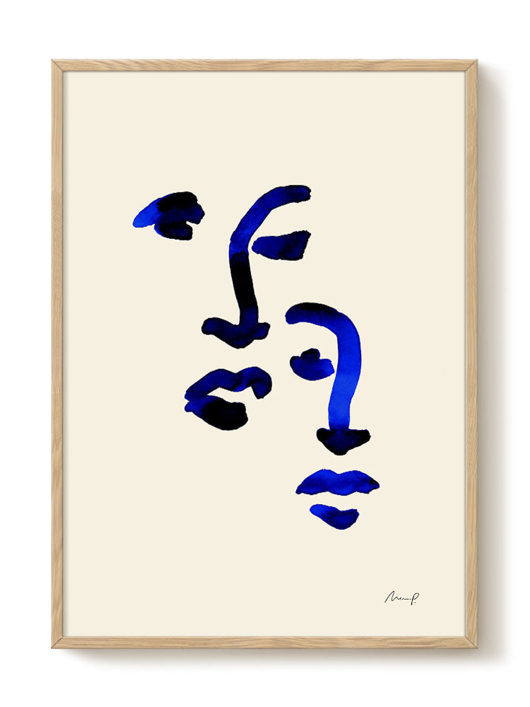 abstract portrait portrait Poster