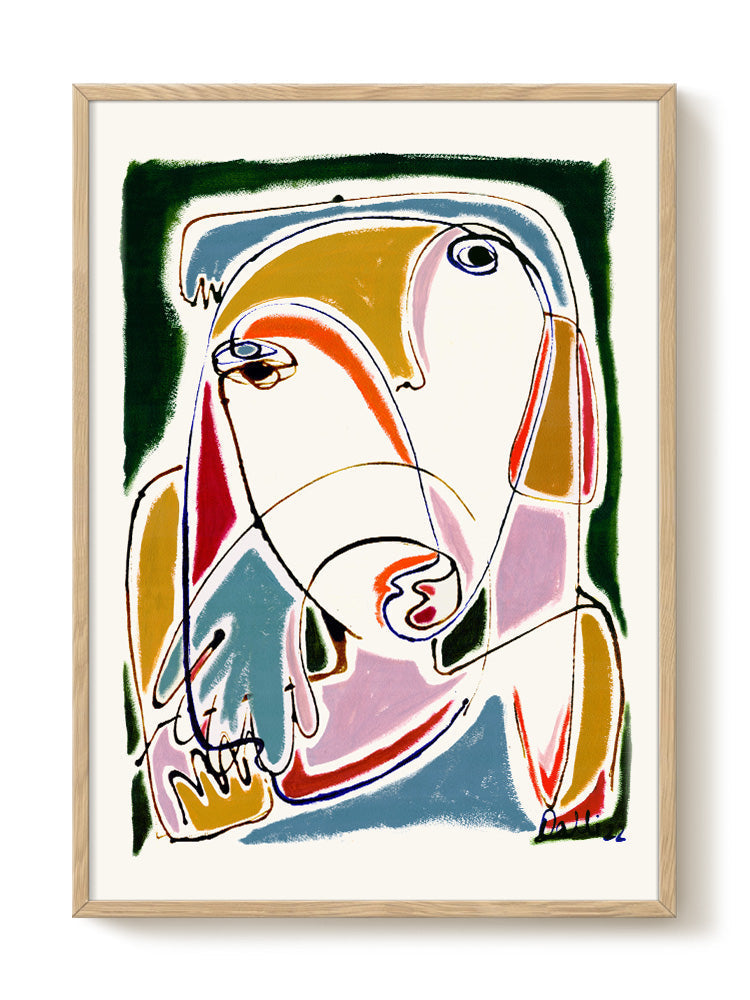 abstract portrait portrait Poster