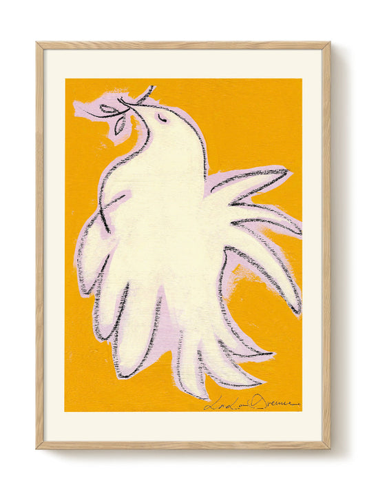 Abstract Birds Print – modern animal wall art, unique design