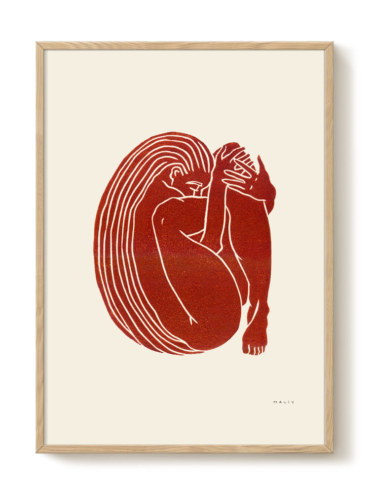 abstract portrait portrait Poster